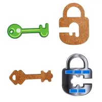 Игра развивающая деревянная "Ключи и замки" 05945