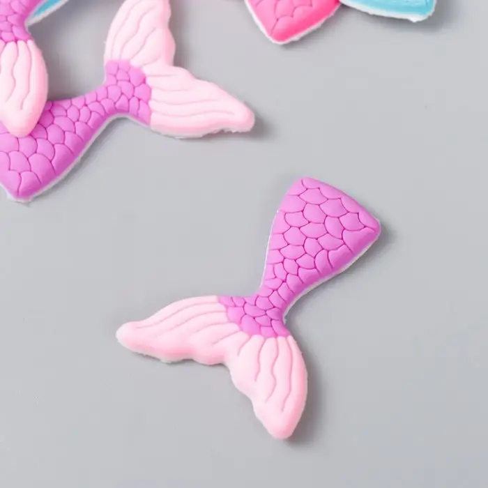 Декор для творчества резина Декор для творчества резина "Хвост русалки" набор 15 шт 3,5х2,7 см