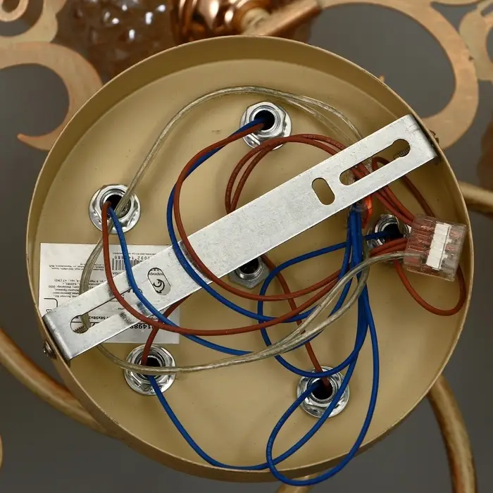 Светильник потолочный BayerLux &laquo;Фрези&raquo;, 5&times;Е27, 40 Вт, золото, 58&times;58&times;28 см