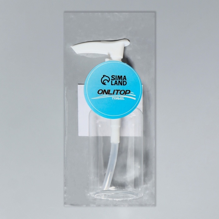 Бутылочка для хранения, с дозатором, 75 мл, цвет белый Бутылочка для хранения, с дозатором, 75 мл, цвет белый