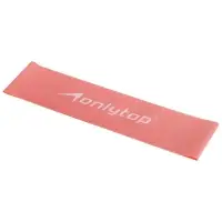 Фитнес-резинка ONLYTOP, 30.5&times;7.6&times;0.035 см, нагрузка 3 кг, розовая