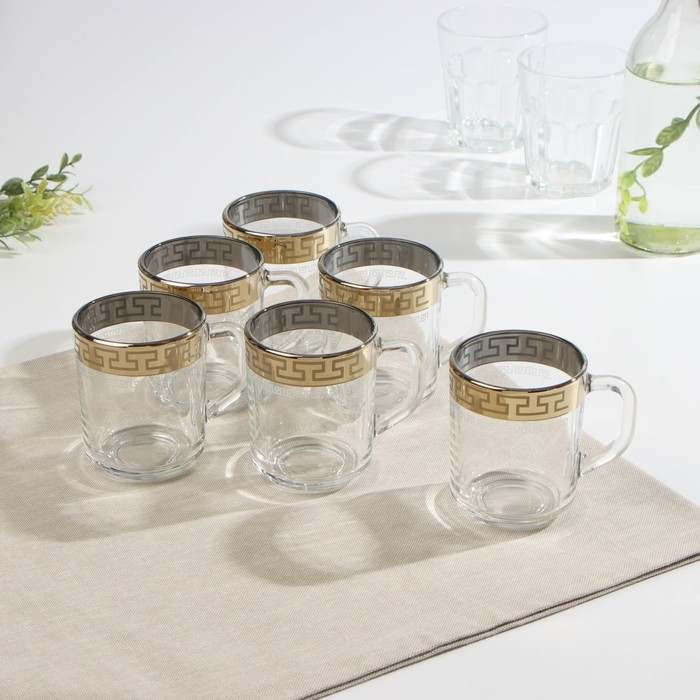 Набор гравированных кружек «Барокко», 200 мл, 6 шт Набор гравированных кружек «Барокко», 200 мл, 6 шт