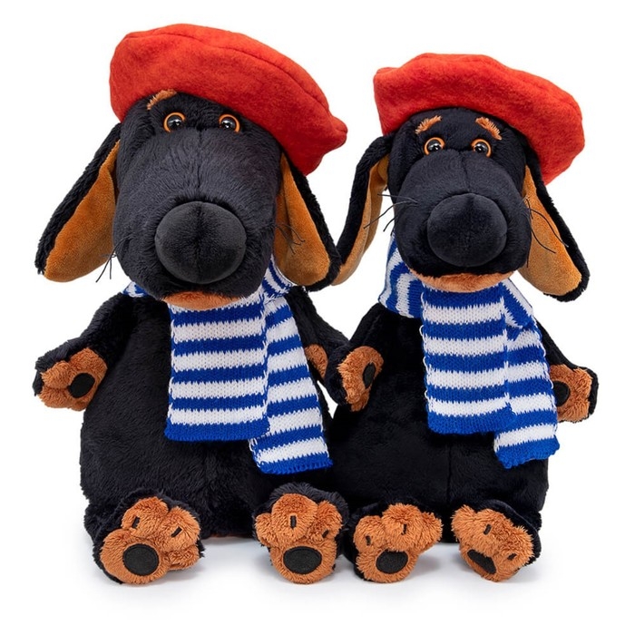 Мягкая игрушка «Ваксон в берете и шарфе», 25 см