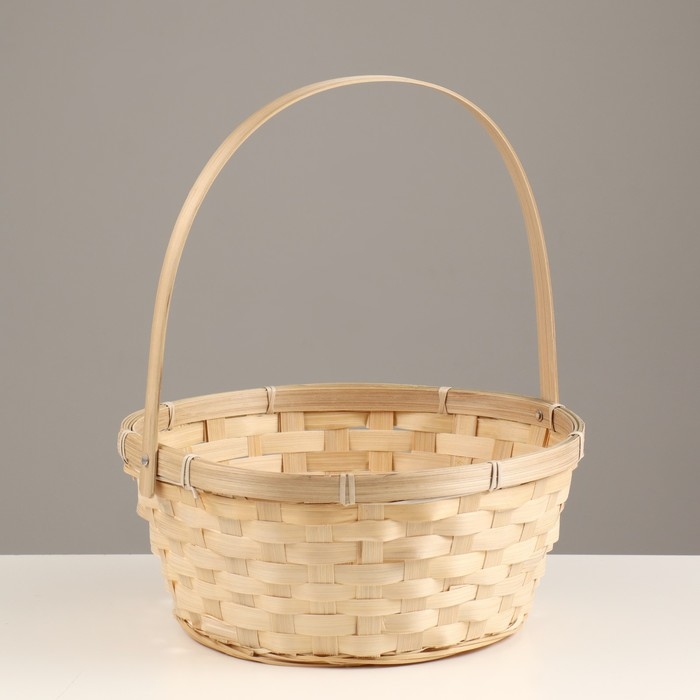 Корзина плетенная, 26х12/30 см, бамбук Корзина плетенная, 26х12/30 см, бамбук