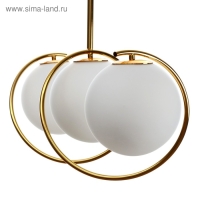 Люстра "Спираль" 3х40Вт E27 золото 20х80х90 см BayerLux