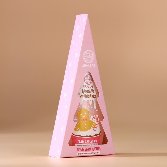 Новый Год. Гель для душа, 200 мл, аромат ванильного милкшейка
