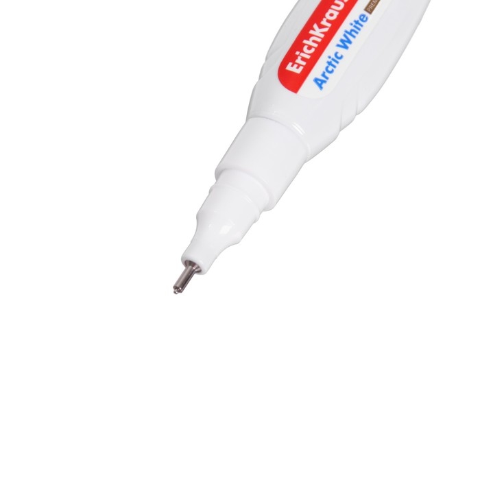 Ручка-корректор 10 мл, Erich Krause ARCTIC WHITE, с металлическим наконечником, в пакетике