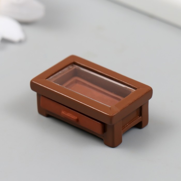 Декор для творчества полистоун Декор для творчества полистоун "Журнальный столик" 4х1,6 см