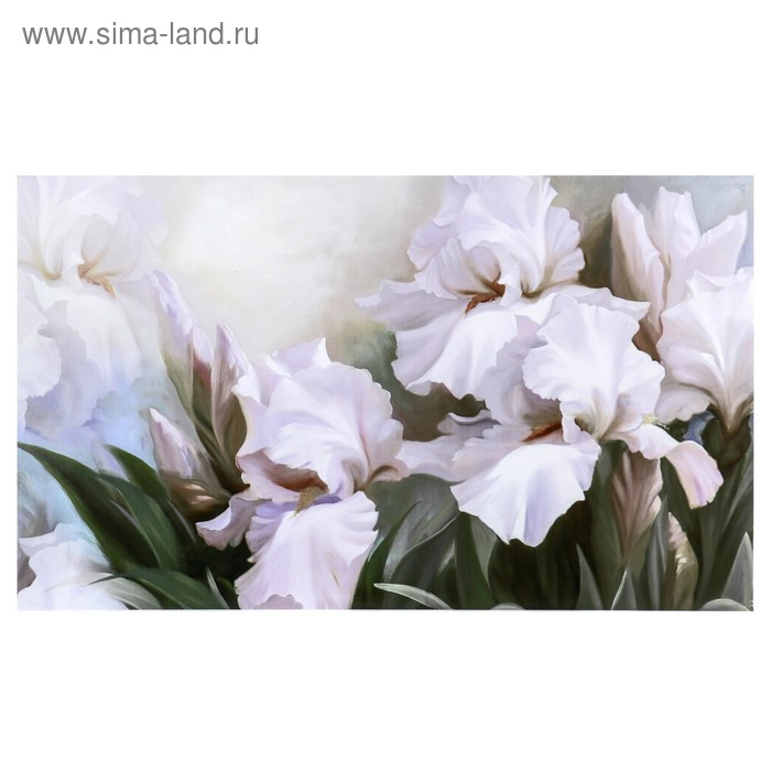 Картина-холст на подрамнике Картина-холст на подрамнике "Ирисы" 60х100 см