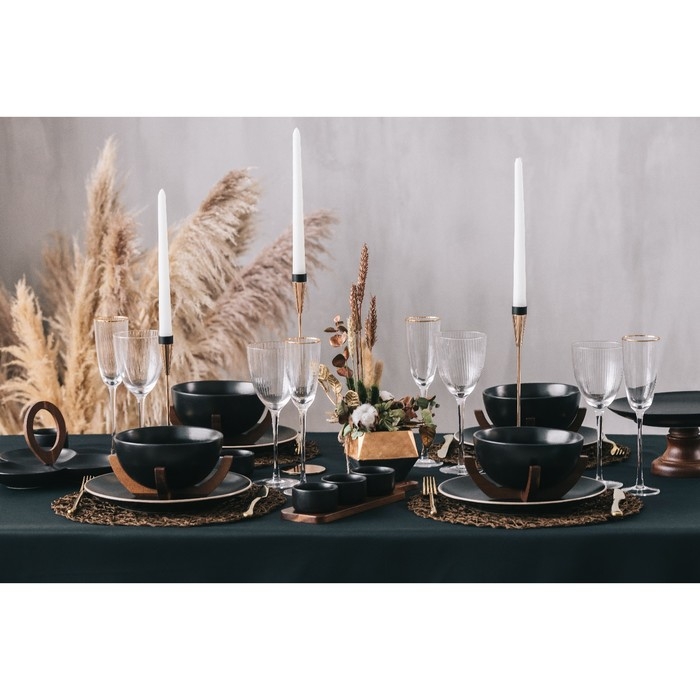 Блюдо фарфоровое для подачи Magistro «Галактика», 27×12,5 см, цвет чёрный Блюдо фарфоровое для подачи Magistro «Галактика», 27×12,5 см, цвет чёрный