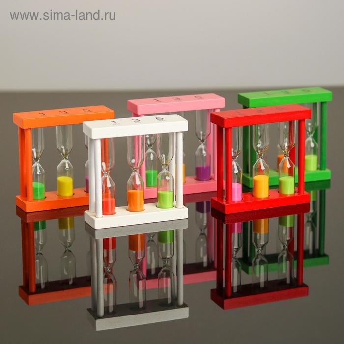 Песочные часы «Изучаем время» 3 × 9 × 9 см Песочные часы «Изучаем время» 3 × 9 × 9 см