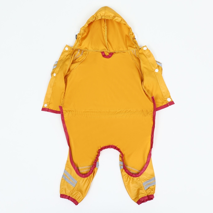 Комбинезон для собак, демисезонный, размер L (ДС 28-30, Ог 43-45, ОШ 31-33 см), жёлтый Комбинезон для собак, демисезонный, размер L (ДС 28-30, Ог 43-45, ОШ 31-33 см), жёлтый