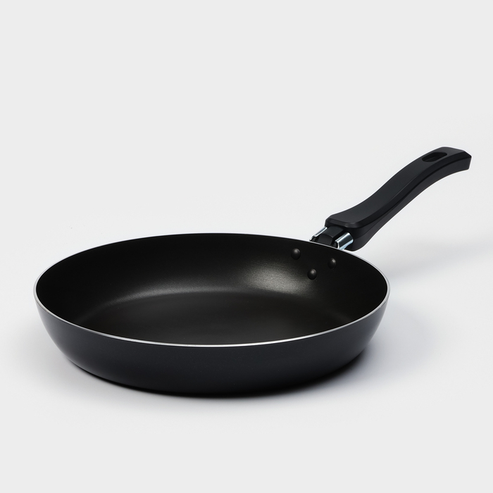 Сковорода Consul, d=24 см, стеклянная крышка, пластиковая ручка, антипригарное покрытие, цвет чёрный Сковорода Consul, d=24 см, стеклянная крышка, пластиковая ручка, антипригарное покрытие, цвет чёрный