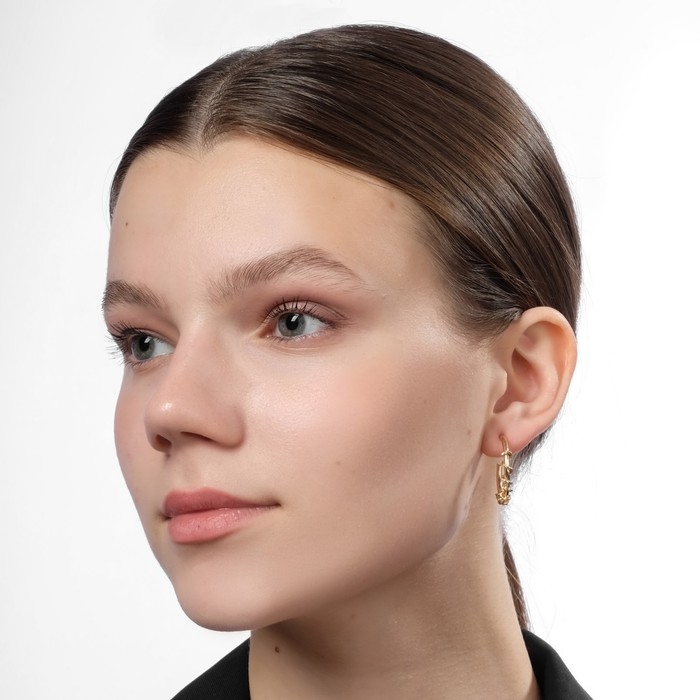 Серьги набор 9 пар «Конго», цвет белый в золоте Серьги набор 9 пар «Конго», цвет белый в золоте