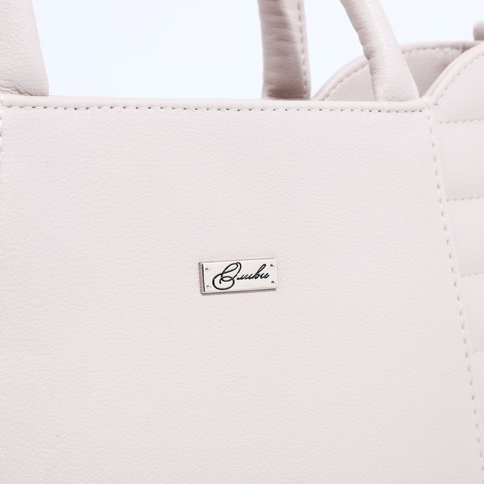 Сумка-тоут Сумка-тоут "Оливи" на молнии, цвет серый