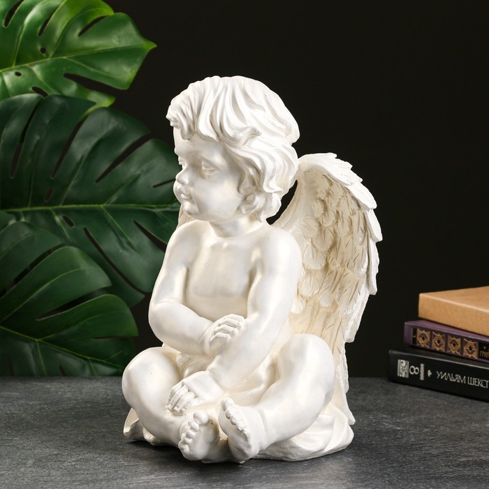 Фигура  Фигура "Ангел большой сидит" 35х30х20см