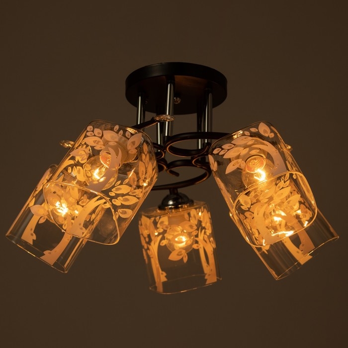 Люстра Люстра "Ариса" 5хЕ27 40Вт чёрный 58х58х27 см BayerLux