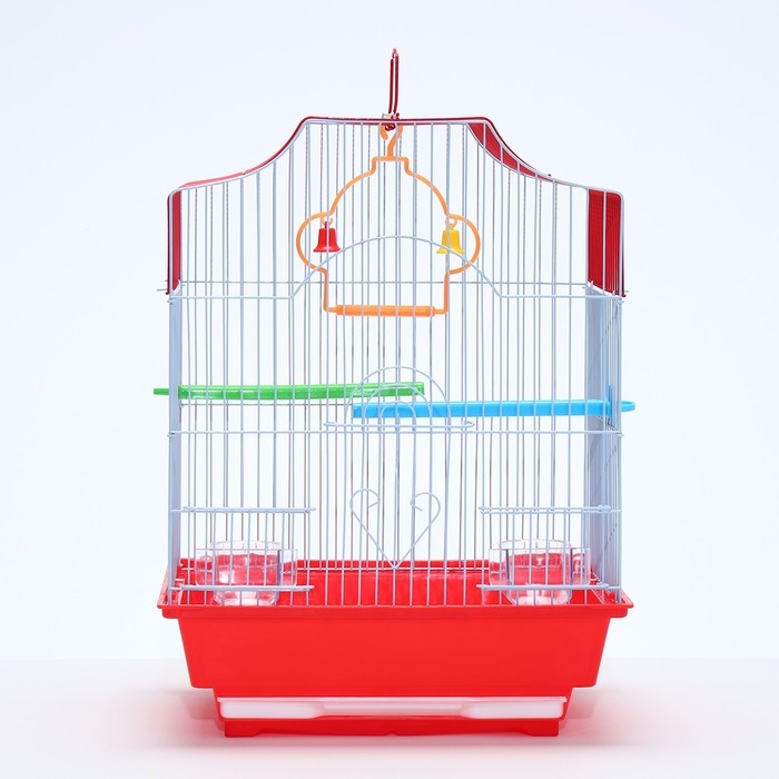 Клетка для птиц укомплектованная Bd-1/4f, 30 х 23 х 39 см, красная Клетка для птиц укомплектованная Bd-1/4f, 30 х 23 х 39 см, красная