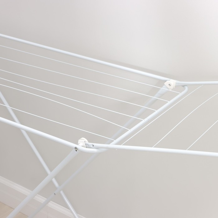 Сушилка для белья напольная складная Доляна, рабочая длина 16 м, цвет белый Сушилка для белья напольная складная Доляна, рабочая длина 16 м, цвет белый