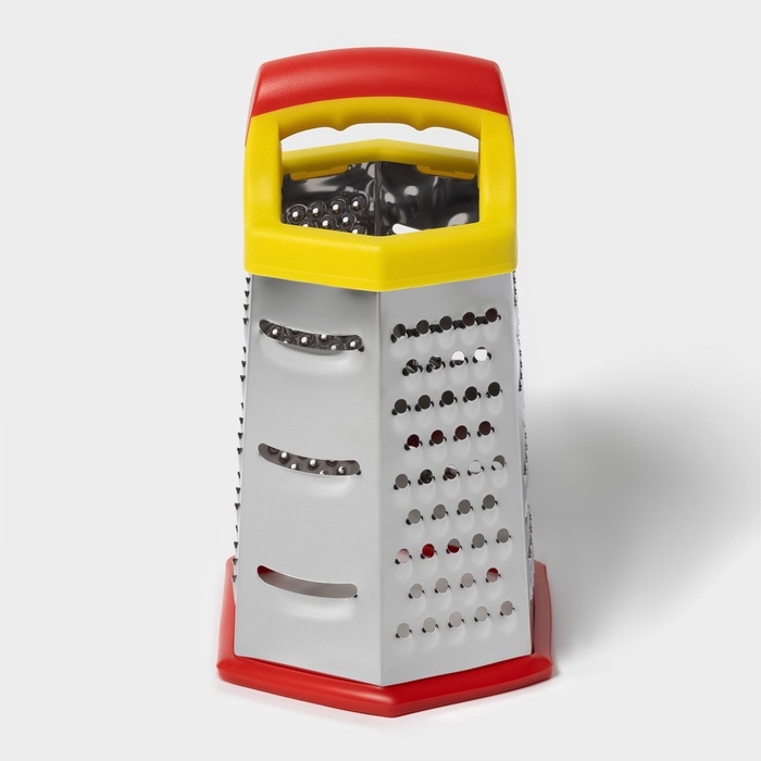 Тёрка шестигранная Доляна «Деревушка», 20×10 см, цвет МИКС Тёрка шестигранная Доляна «Деревушка», 20×10 см, цвет МИКС