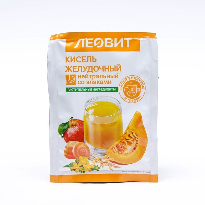 Кисель Леовит  Кисель Леовит "Желудочный", нейтральный, со злаками, 20 г
