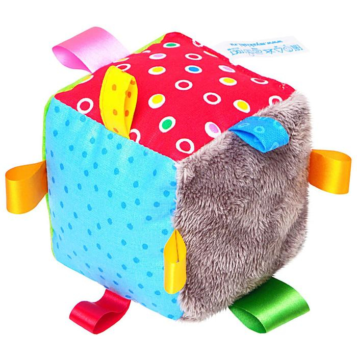 Мягкий Кубик развивающий с петельками Мягкий Кубик развивающий с петельками