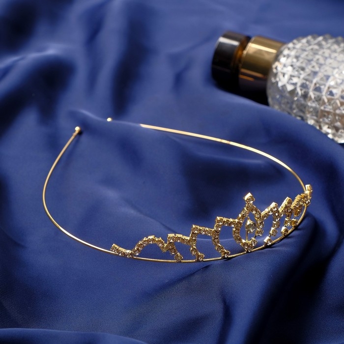 Диадема для волос Диадема для волос "Леди" 2,8 см, золото