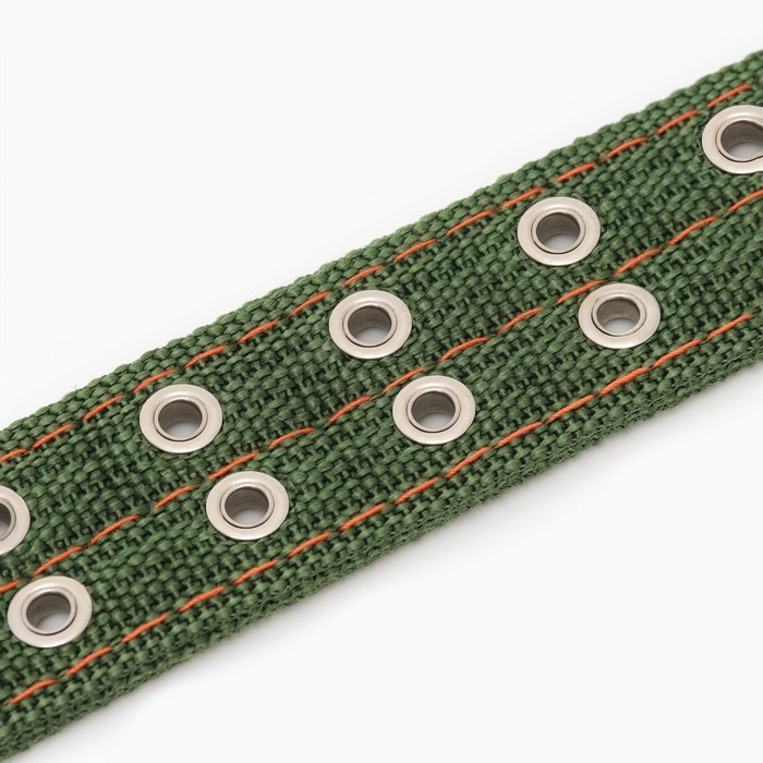Ошейник четырехслойный, 64 х 4 см, ОШ 50-58 см, полиэстер, зелёный Ошейник четырехслойный, 64 х 4 см, ОШ 50-58 см, полиэстер, зелёный