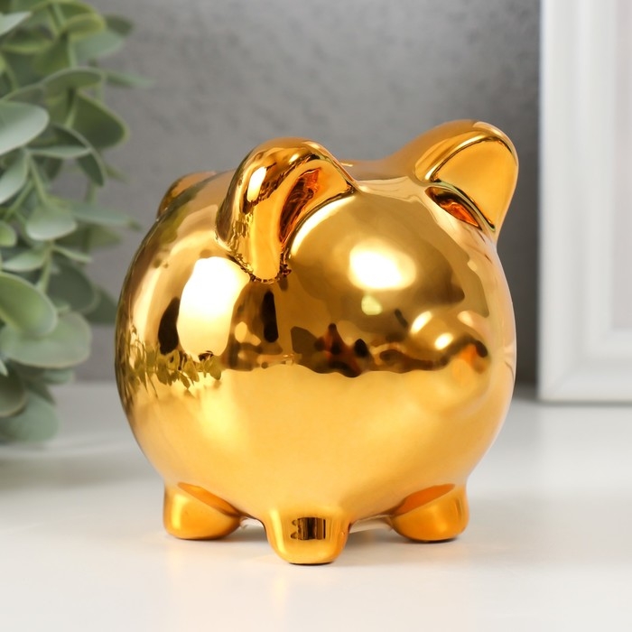 Копилка керамика Копилка керамика "Улыбчивая свинка" МИКС 10х7,5х9 см