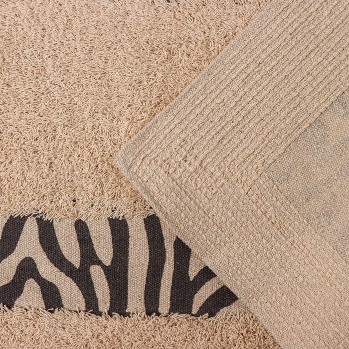 Коврик для дома Доляна &laquo;Зебра&raquo;, 50&times;80 см, цвет молочный