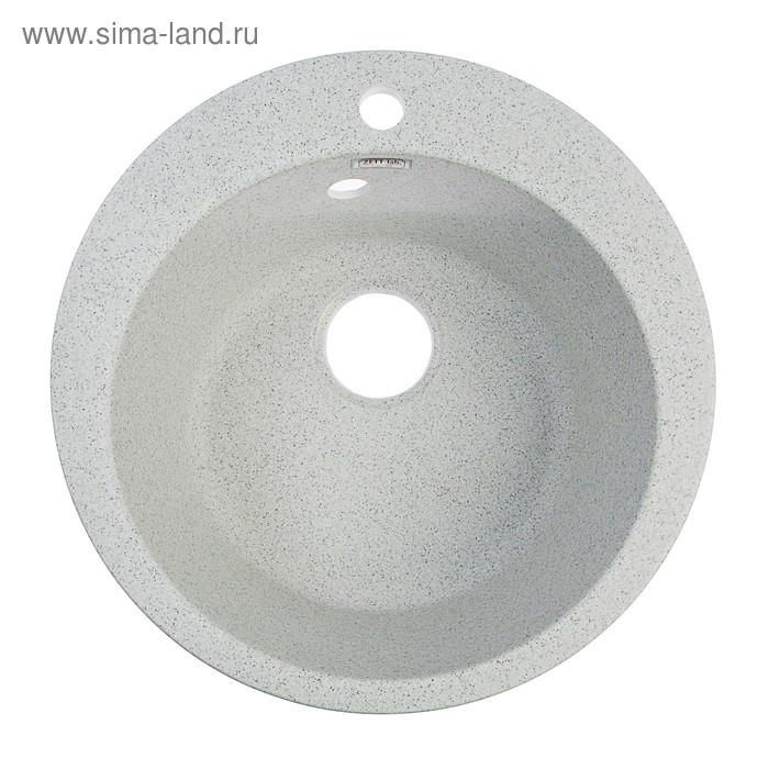Мойка кухонная из камня ZETT lab. 30/Q10, d=475 мм, матовая, светло-серая Мойка кухонная из камня ZETT lab. 30/Q10, d=475 мм, матовая, светло-серая