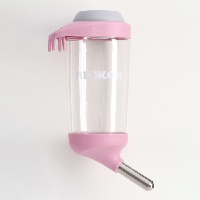 Поилка для грызунов, 350 мл, розовая Поилка для грызунов, 350 мл, розовая