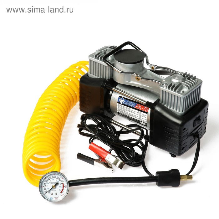 Компрессор автомобильный Nova Bright АК-75 двухпоршневой, металлический корпус, в сумке, 12В Компрессор автомобильный Nova Bright АК-75 двухпоршневой, металлический корпус, в сумке, 12В