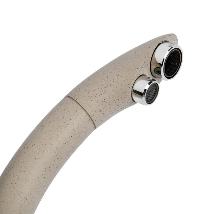 Смеситель для кухни Accoona A5179H-7, с выходом для питьевой воды, латунь, бежевый Смеситель для кухни Accoona A5179H-7, с выходом для питьевой воды, латунь, бежевый