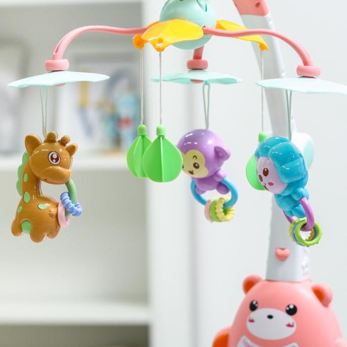 Мобиль музыкальный на кроватку «Мишка. Африка», проектор, пульт, цвет МИКС Мобиль музыкальный на кроватку «Мишка. Африка», проектор, пульт, цвет МИКС