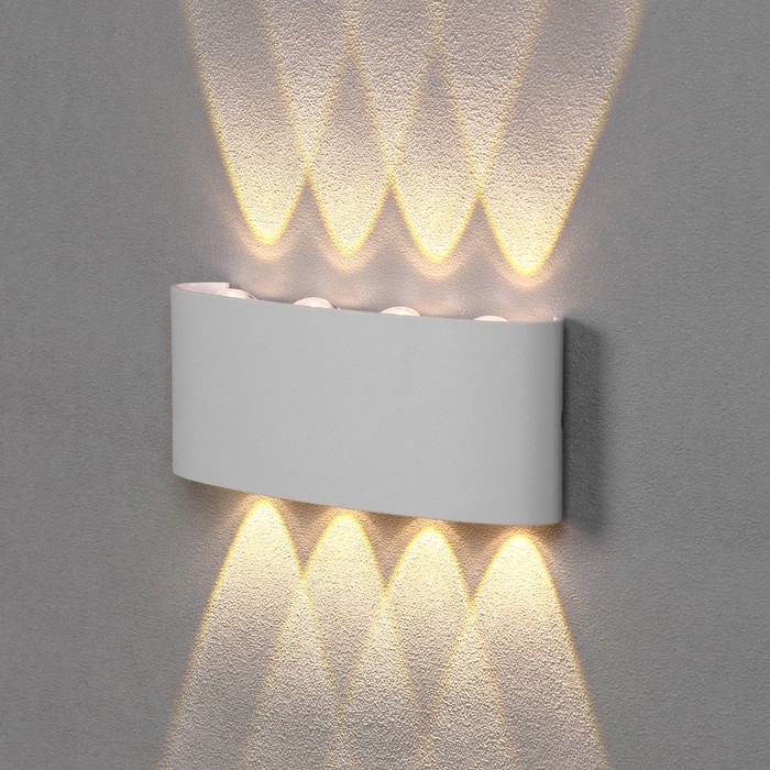 Светильник фасадный «Полусфера», FSD-067, 8 Вт, 3000К, 4 луча, IP65, 220 В, пластик, белый 1008421 Светильник фасадный «Полусфера», FSD-067, 8 Вт, 3000К, 4 луча, IP65, 220 В, пластик, белый 1008421