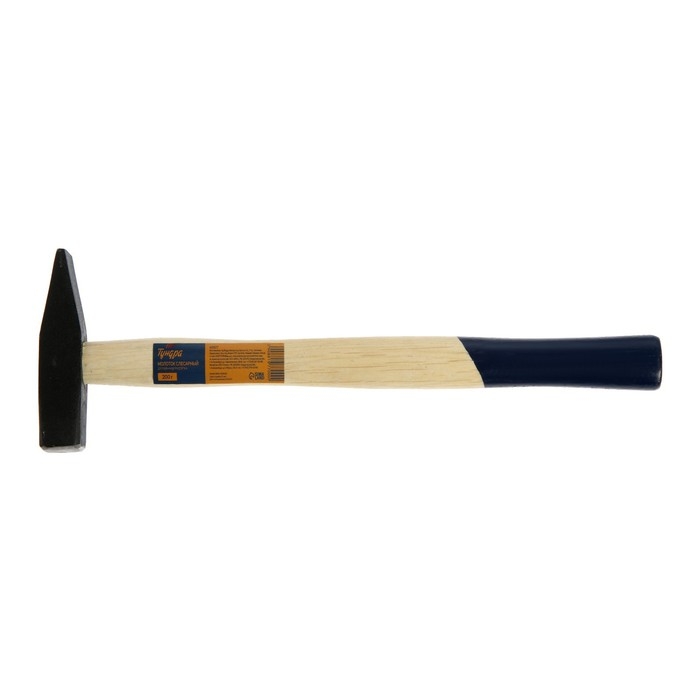Молоток слесарный ТУНДРА, квадратный боек, деревянная рукоятка, 200 г Молоток слесарный ТУНДРА, квадратный боек, деревянная рукоятка, 200 г