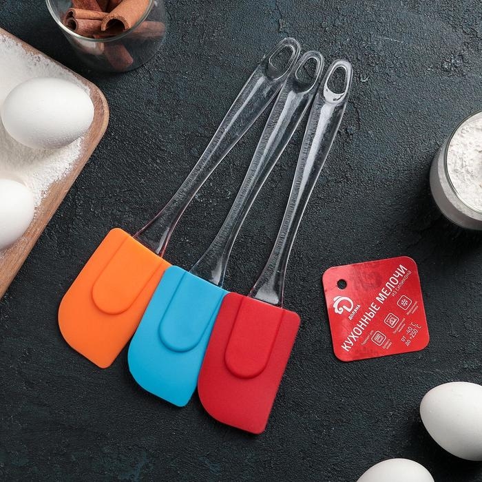 Лопатка Доляна «Лёд», 24,5 см, цвет МИКС Лопатка Доляна «Лёд», 24,5 см, цвет МИКС