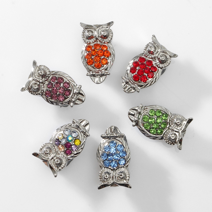 Брошь «Сова» мини, цвет МИКС (неделимая фасовка 12 шт., цена за шт.) Брошь «Сова» мини, цвет МИКС (неделимая фасовка 12 шт., цена за шт.)