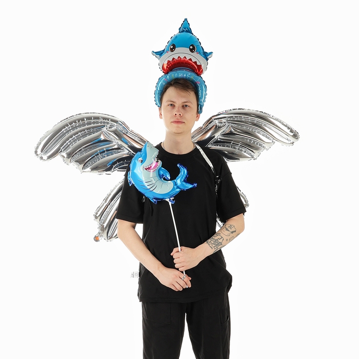 Набор фольгированных шаров &laquo;Карнавальный набор. Акула&raquo;, 3 шт.
