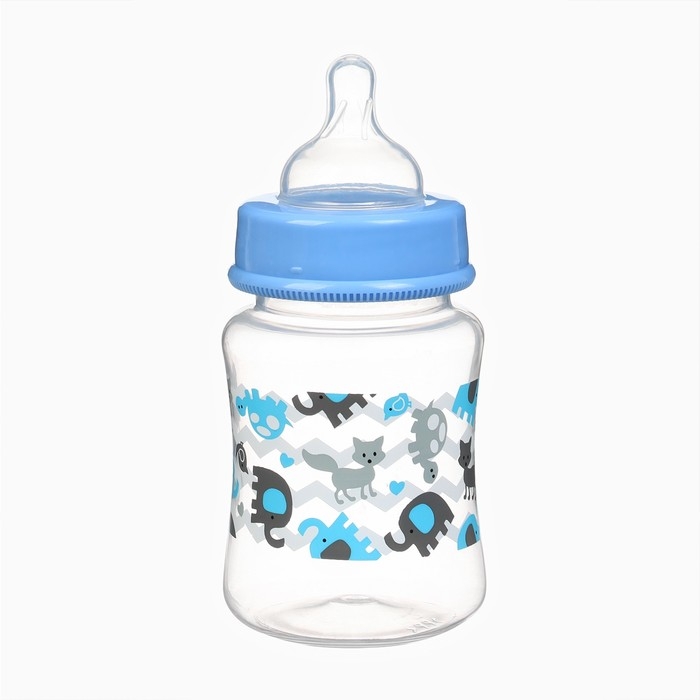 Бутылочка для кормления, ШГ Ø50 180мл., цвет голубой Бутылочка для кормления, ШГ Ø50 180мл., цвет голубой