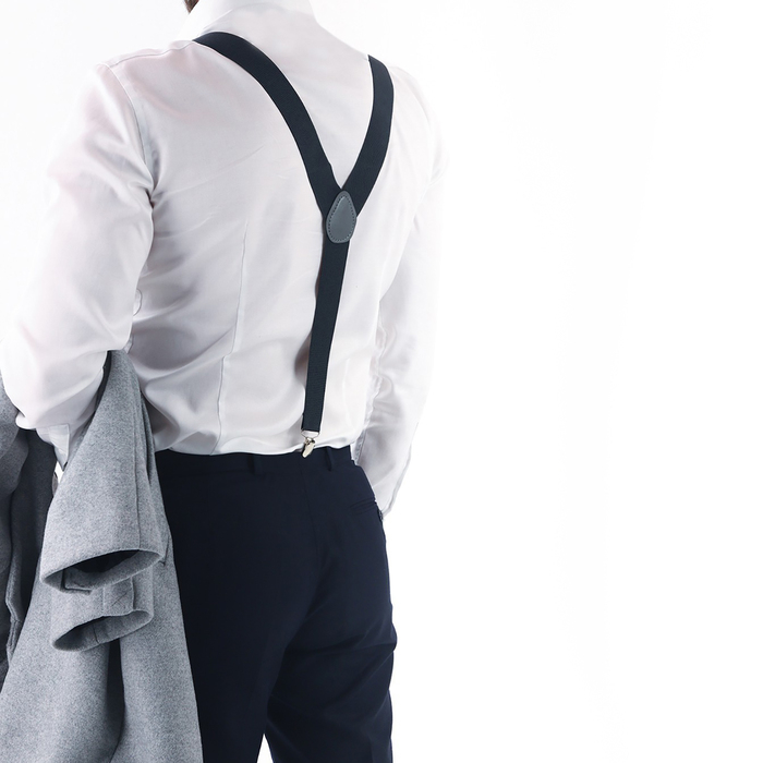 Подтяжки взрослые, ширина 3,5 см, цвет тёмно-серый Подтяжки взрослые, ширина 3,5 см, цвет тёмно-серый