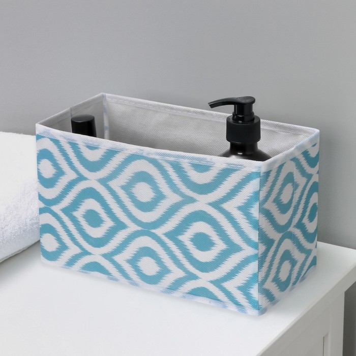 Органайзер для мелочей Доляна «Лагуна», 3 кармана, 25×12×15 см, цвет бирюзовый