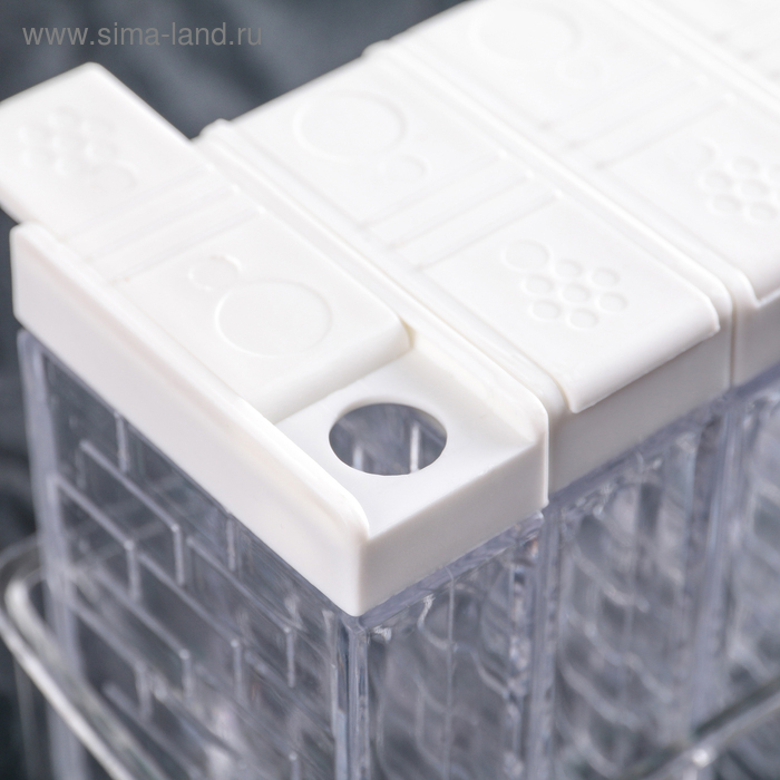 Набор для специй «Компакт», 16×11×7 см, цвет белый Набор для специй «Компакт», 16×11×7 см, цвет белый