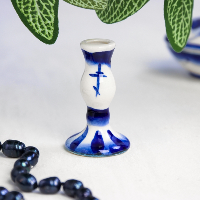 Сувенир «Подсвечник», гжель Сувенир «Подсвечник», гжель