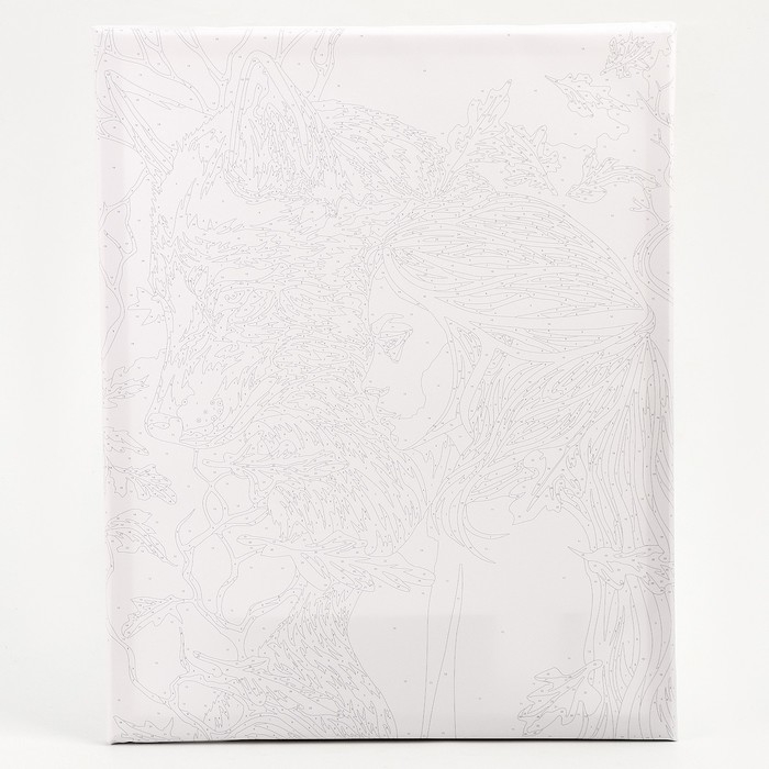 Картина по номерам на холсте с подрамником с серебряной краской «Девушка с волком», 40 х 50 см Картина по номерам на холсте с подрамником с серебряной краской «Девушка с волком», 40 х 50 см