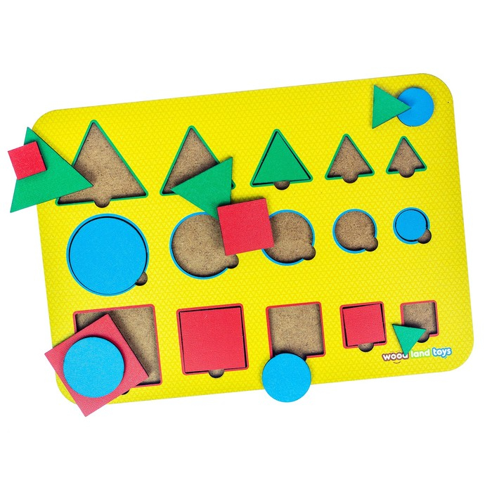 Рамка-вкладыш М. Монтессори «Больше-меньше 1» МИКС Рамка-вкладыш М. Монтессори «Больше-меньше 1» МИКС