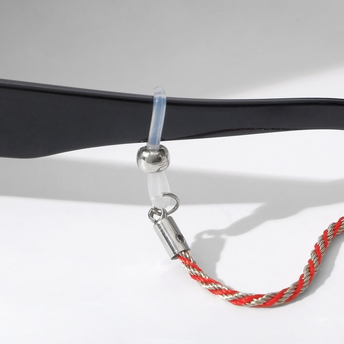 Цепочка для очков «Эстетика» №32, цвет красно-серебристый, 70 см Цепочка для очков «Эстетика» №32, цвет красно-серебристый, 70 см