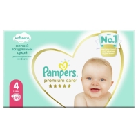 Подгузники Pampers Premium Care, размер 4, 82 шт.