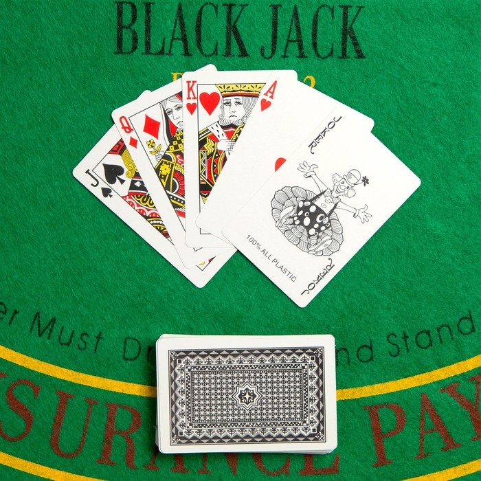 Карты игральные пластиковые  Карты игральные пластиковые "Royal", 54 шт, 19 мкм, 8.8 х 5.7 см